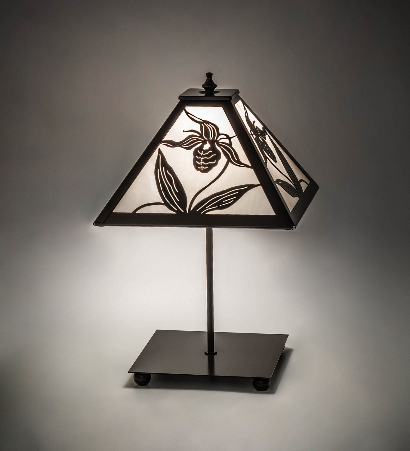 Meyda Tiffany - 18792 - One Light Table Lamp - Lady Slipper - Timeless Bronze