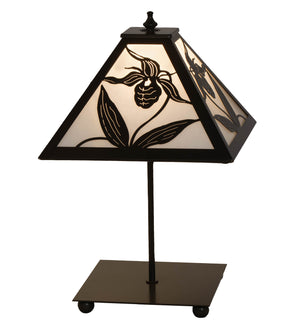 Meyda Tiffany - 18792 - One Light Table Lamp - Lady Slipper - Timeless Bronze