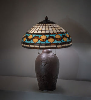 Meyda Tiffany - 19169 - Two Light Table Lamp - Tiffany Acorn - Mahogany Bronze