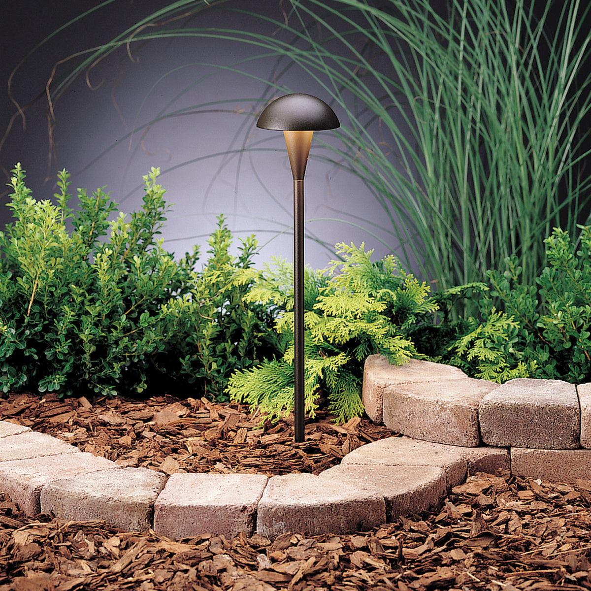 Kichler - 15323AZT - One Light Path & Spread - Eclipse - Textured Architectural Bronze