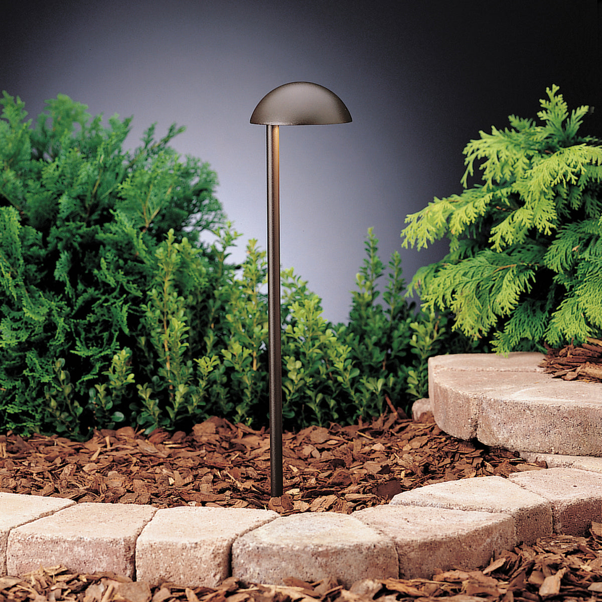 Kichler - 15423AZT - One Light Path & Spread - Eclipse - Textured Architectural Bronze