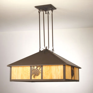 Meyda Tiffany - 23294 - Five Light Pendant - Winter Pine - Timeless Bronze