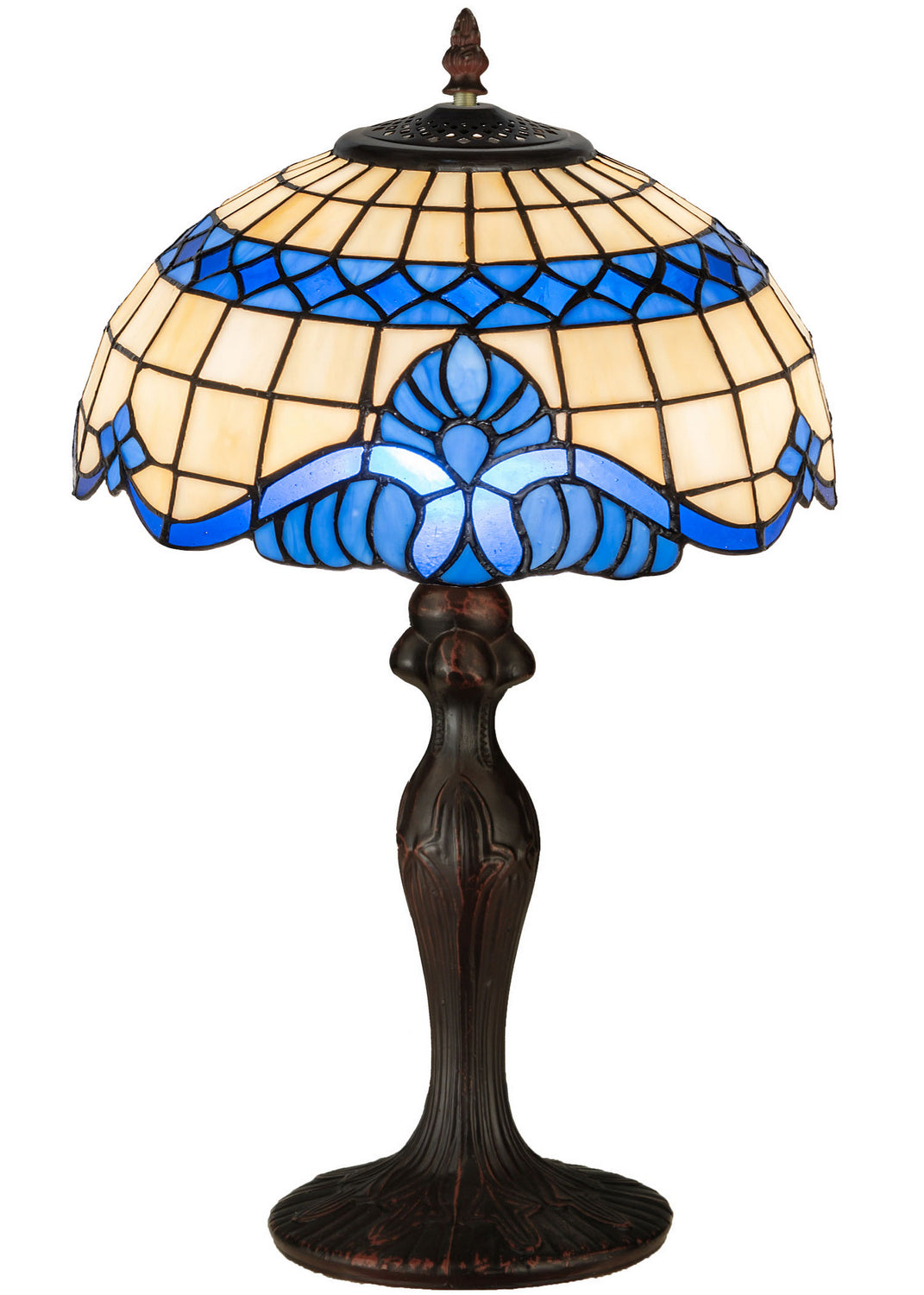 Meyda Tiffany - 31201 - One Light Accent Lamp - Baroque - Beige Lt Blue Blue