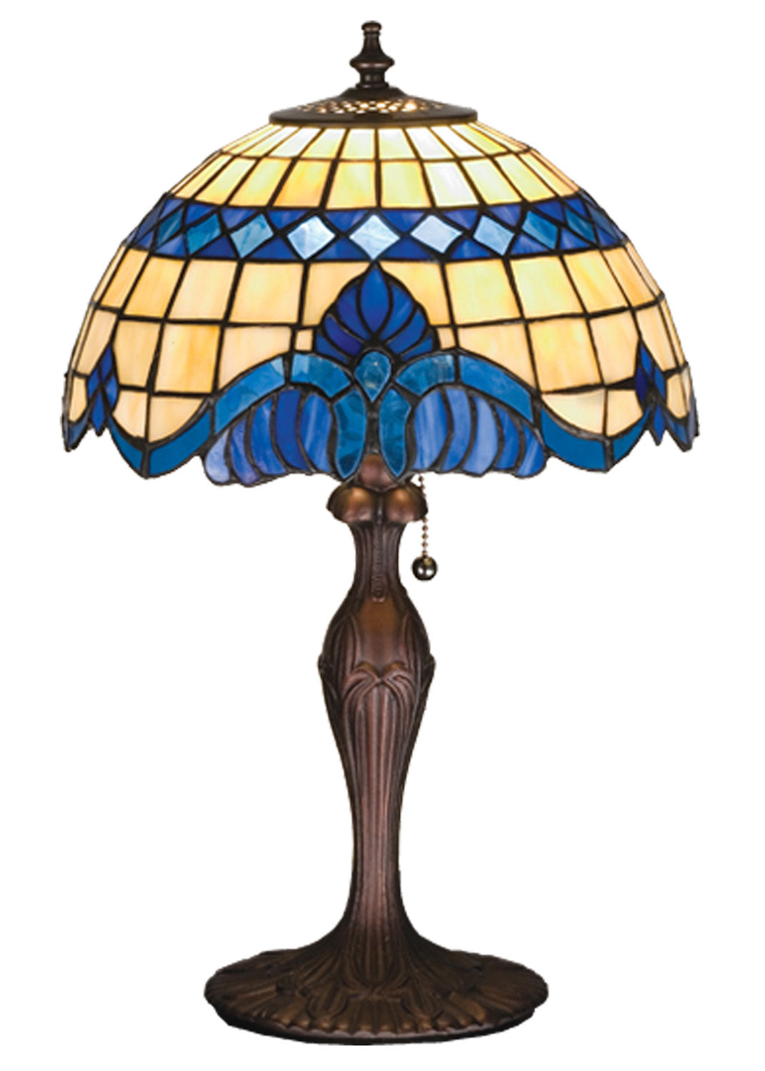 Meyda Tiffany - 31201 - One Light Accent Lamp - Baroque - Beige Lt Blue Blue