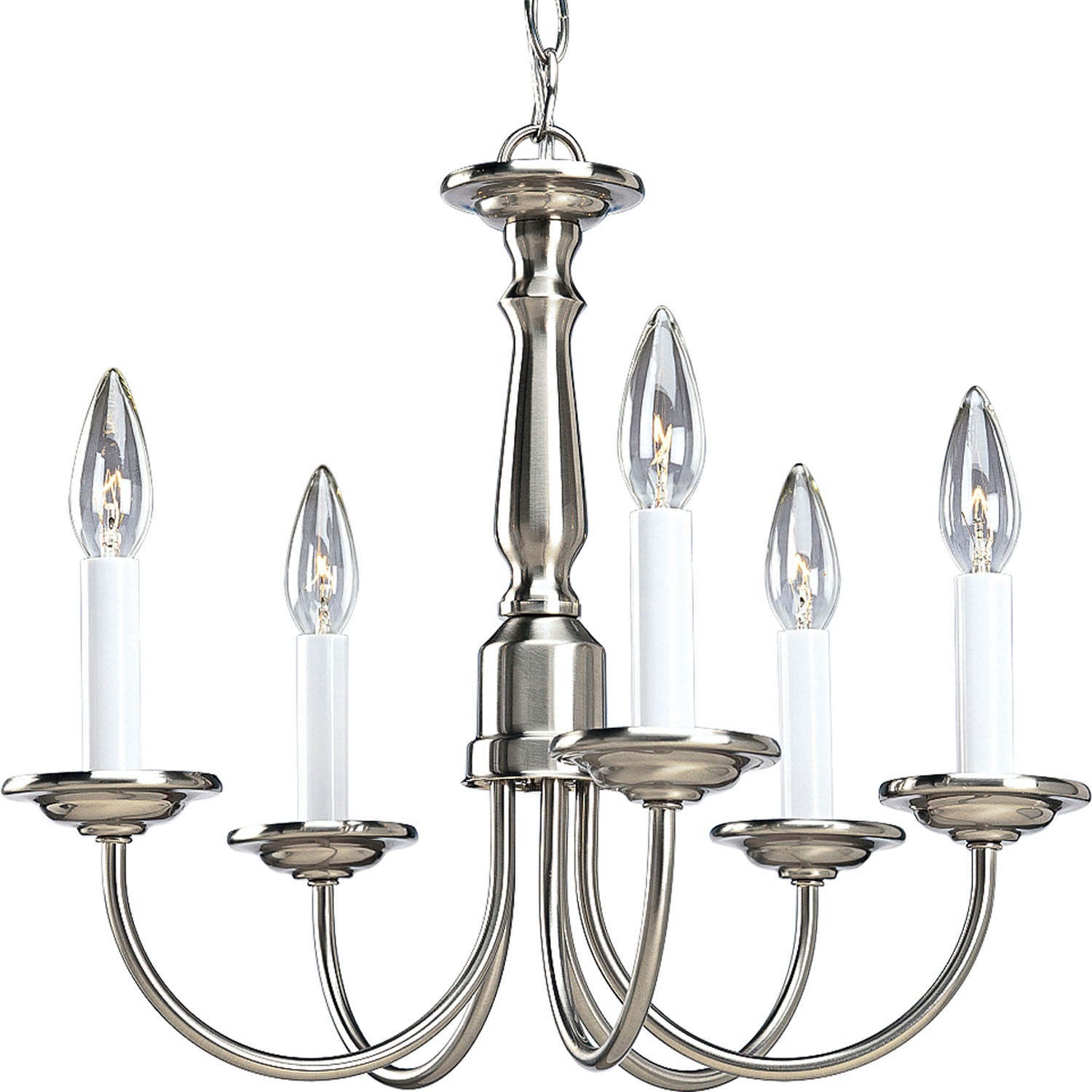 Progress Lighting - P4009-09 - Five Light Chandelier - Five Light - Brushed Nickel