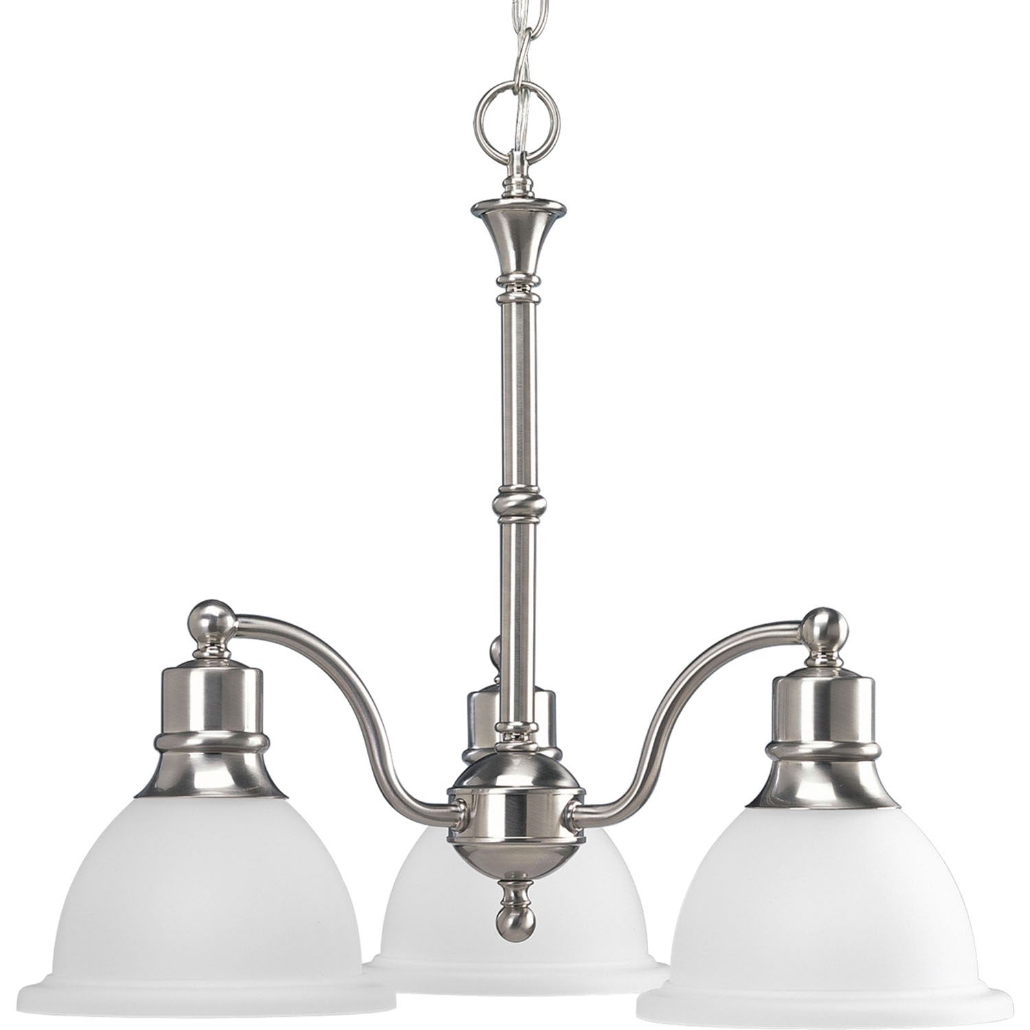 Progress Lighting - P4280-09 - Three Light Chandelier - Madison - Brushed Nickel