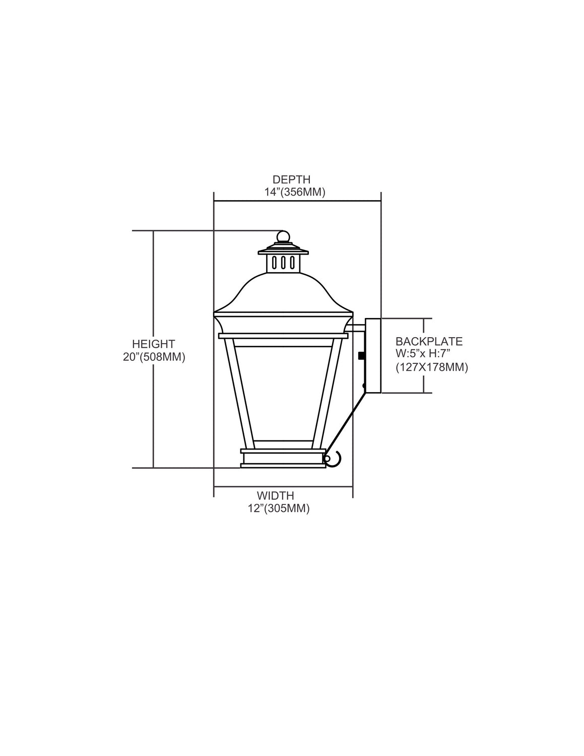 ELK Home - 5722-C - Three Light Wall Sconce - Landings - Charcoal