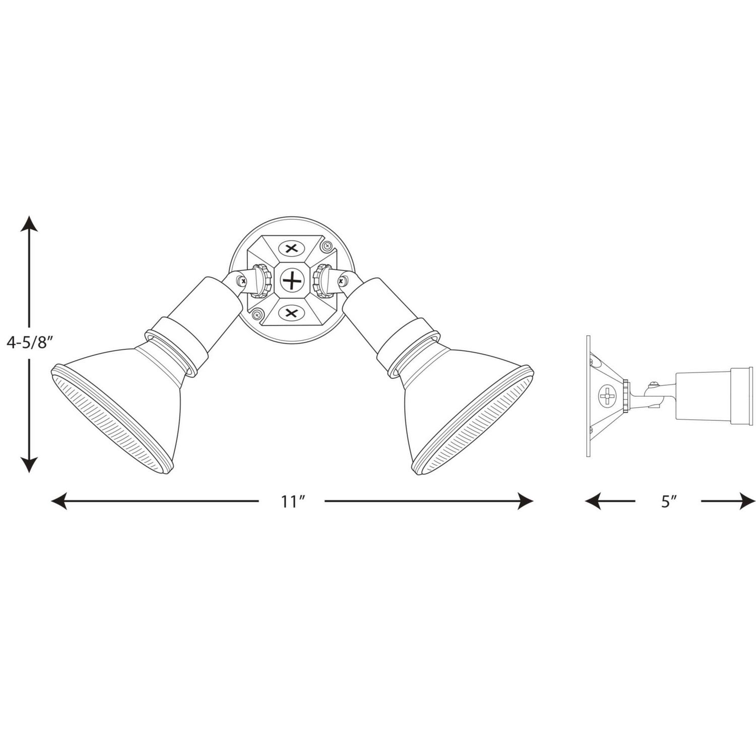 Progress Lighting - P5212-30 - Two Light Adjustable Swivel Flood Light - Par Lampholder - White