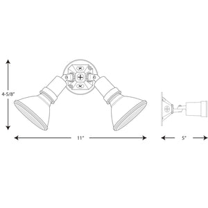 Progress Lighting - P5212-30 - Two Light Adjustable Swivel Flood Light - Par Lampholder - White