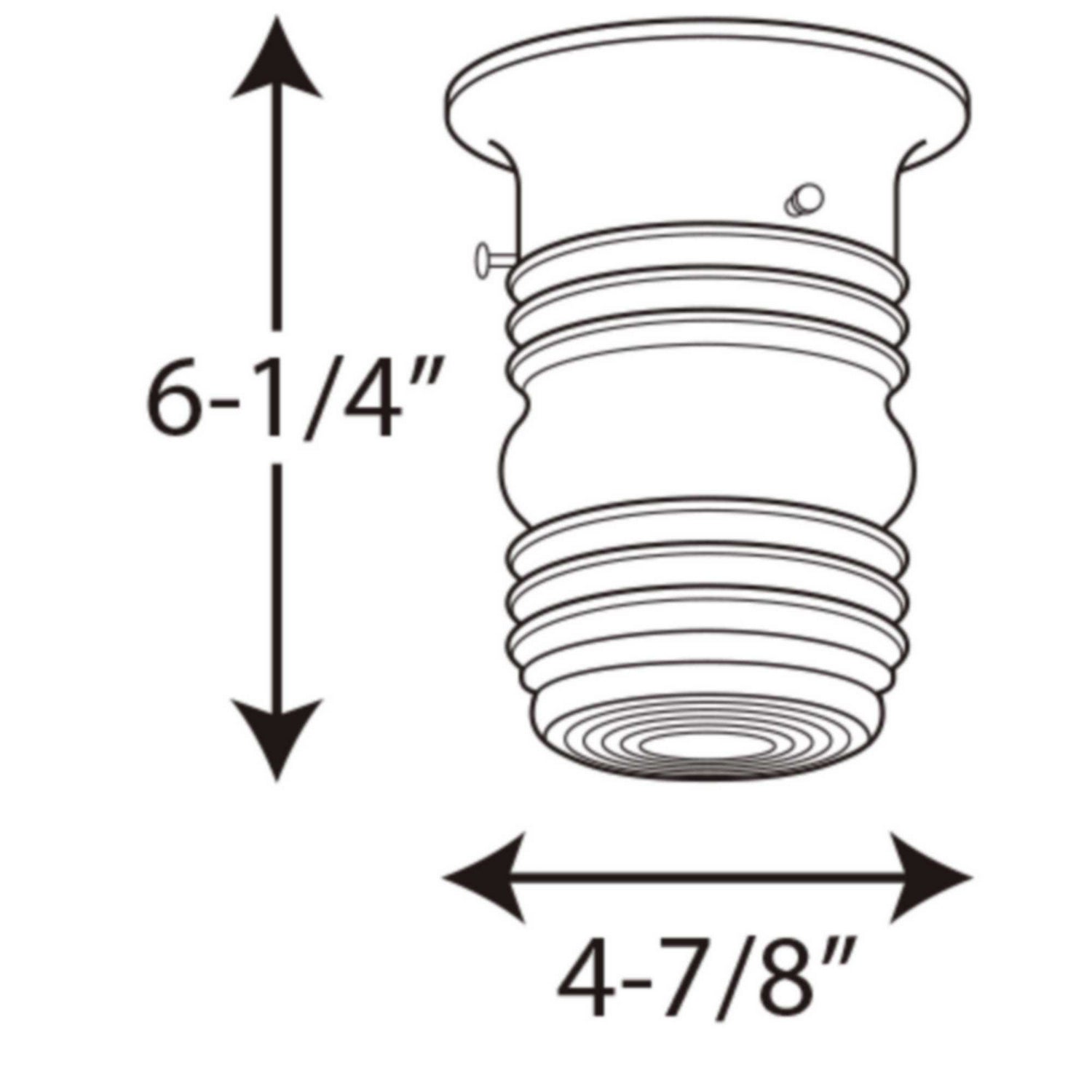 Progress Lighting - P5603-30 - One Light Outdoor Flush Mount - Utility Lantern - White