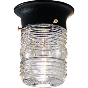 Progress Lighting - P5603-31 - One Light Outdoor Flush Mount - Utility Lantern - Black