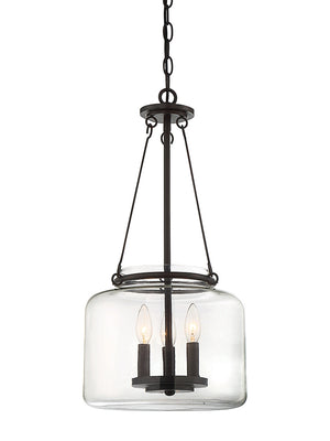 Savoy House - 7-9006-3-13 - Three Light Pendant - Akron - English Bronze