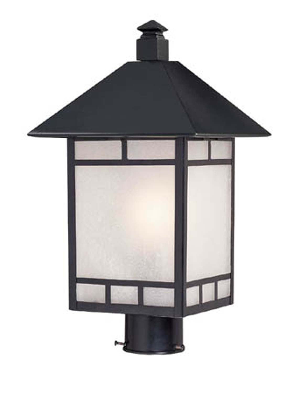 Acclaim Lighting - 9027BK - One Light Post Mount - Artisan - Matte Black