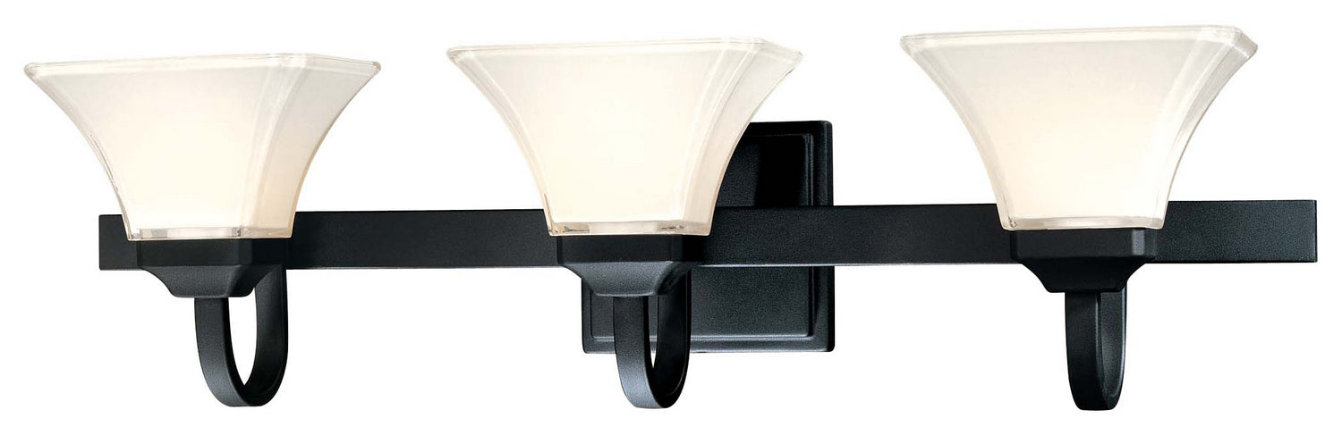 Minka-Lavery - 6813-66 - Three Light Bath - Agilis - Black