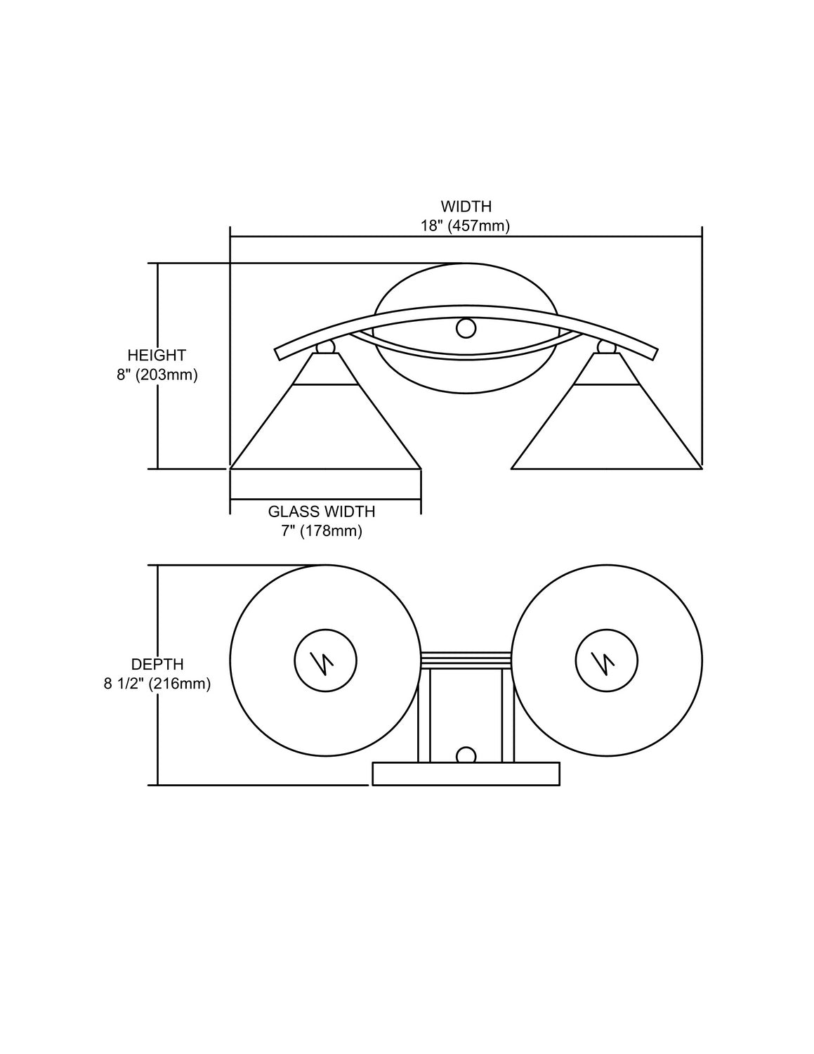 ELK Home - 7631/2 - Two Light Vanity - Elysburg - Satin Nickel