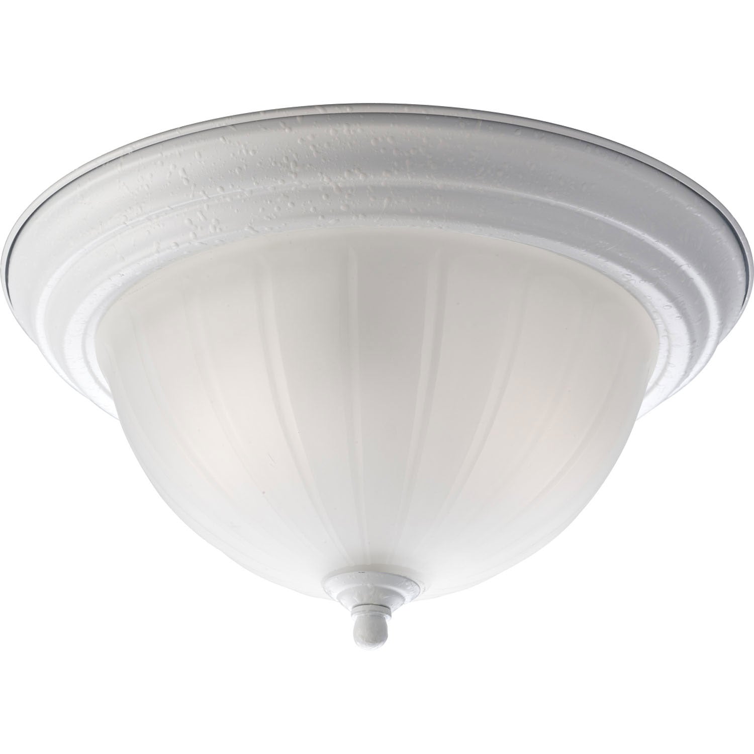 Progress Lighting - P3817-30 - Two Light Flush Mount - Melon Glass - White