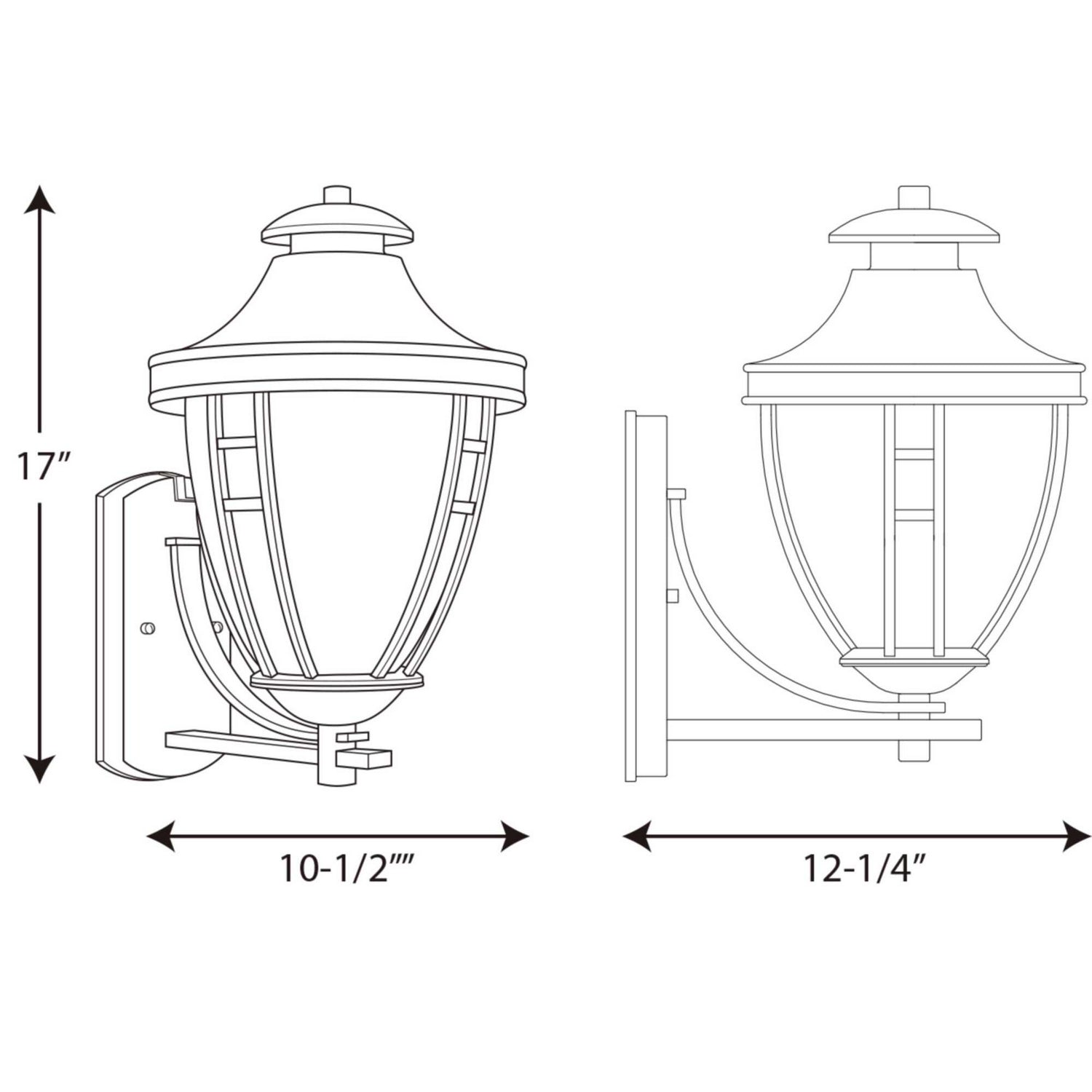 Progress Lighting - P5780-31 - One Light Wall Lantern - Fairview - Textured Black