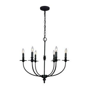 ELK Home - 286-OB - Six Light Chandelier - Hartford - Oil Rubbed Bronze