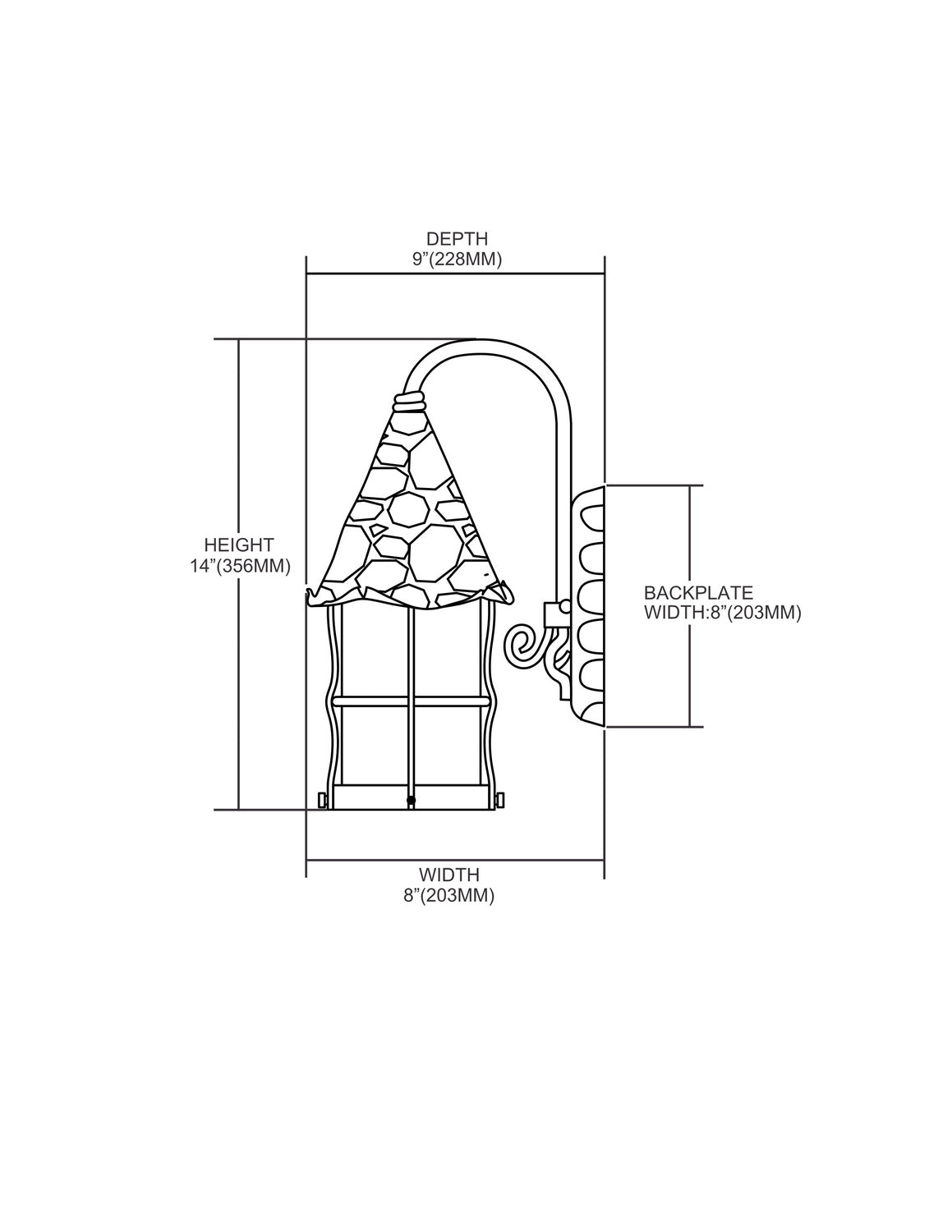 ELK Home - 381-AC - One Light Outdoor Wall Sconce - Rustica - Antique Copper