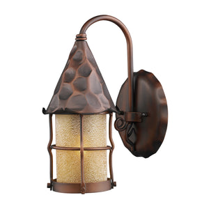 ELK Home - 381-AC - One Light Outdoor Wall Sconce - Rustica - Antique Copper