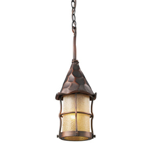 ELK Home - 388-AC - One Light Outdoor Pendant - Rustica - Antique Copper