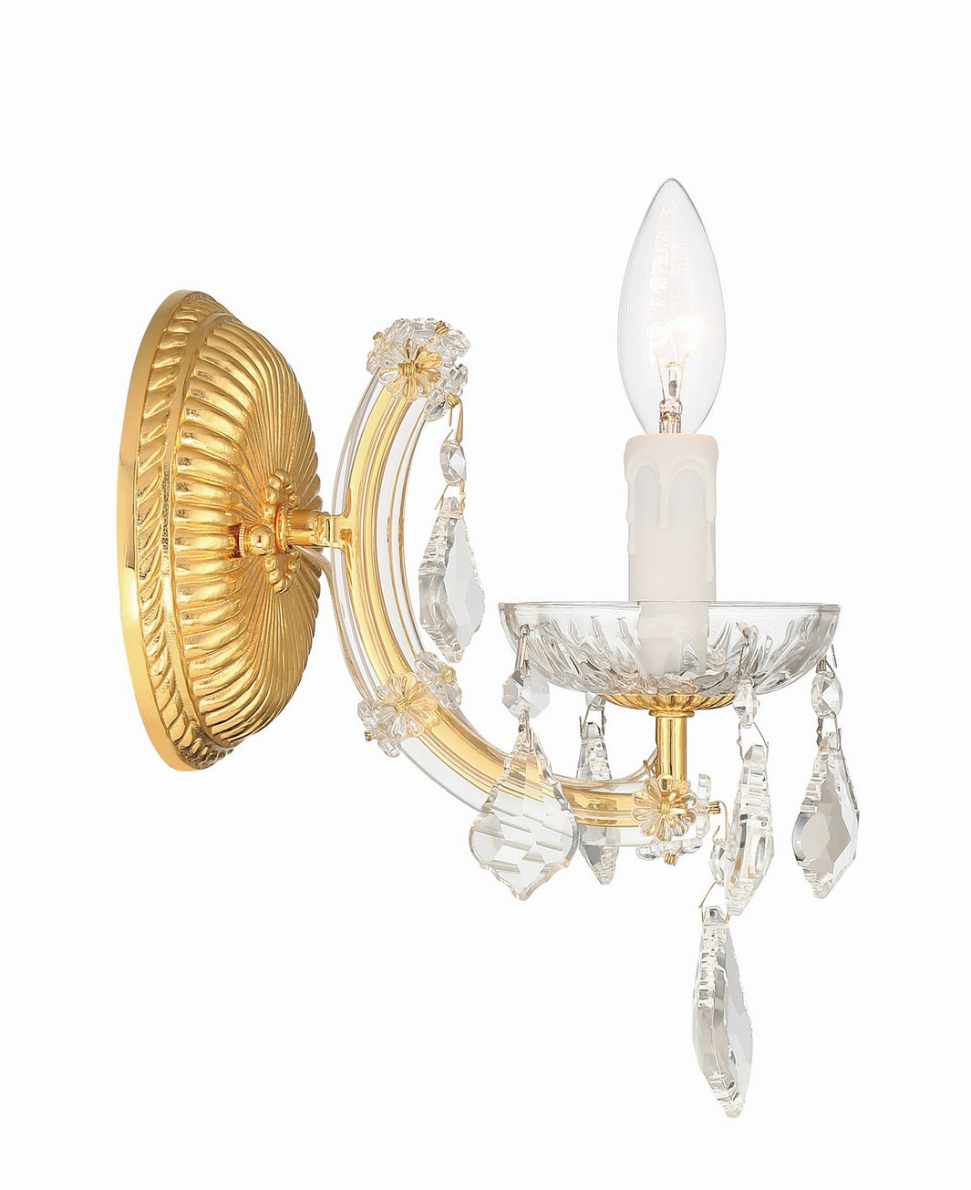 Crystorama - 4471-GD-CL-MWP - One Light Wall Sconce - Maria Theresa - Gold