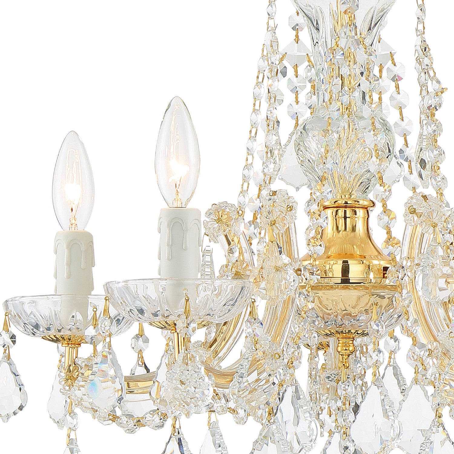 Crystorama - 4476-GD-CL-S - Five Light Mini Chandelier - Maria Theresa - Gold