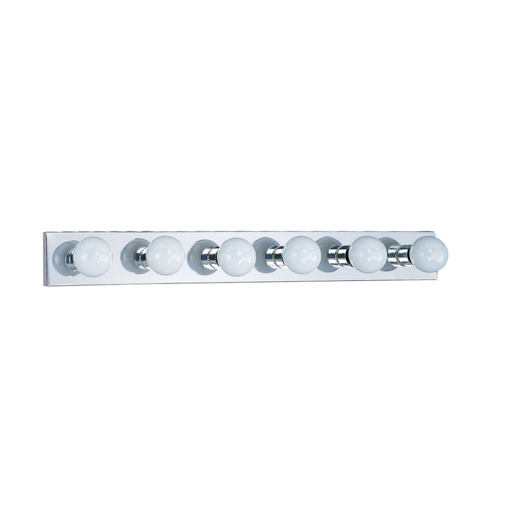 Generation Lighting. - 4739-05 - Six Light Wall / Bath - Center Stage - Chrome