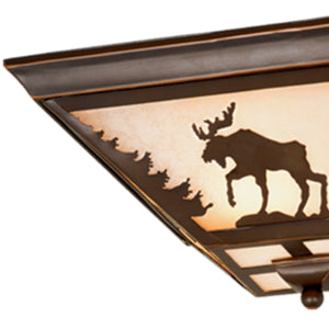 Vaxcel - CC55614BBZ - Three Light Flush Mount - Yellowstone - Burnished Bronze