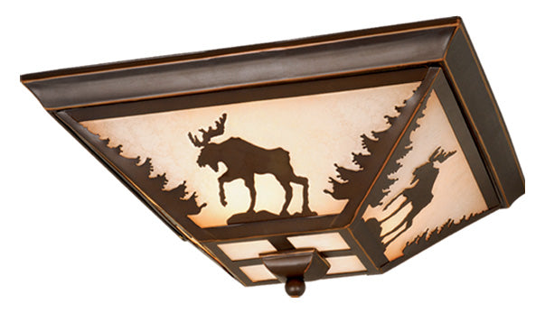 Vaxcel - CC55614BBZ - Three Light Flush Mount - Yellowstone - Burnished Bronze