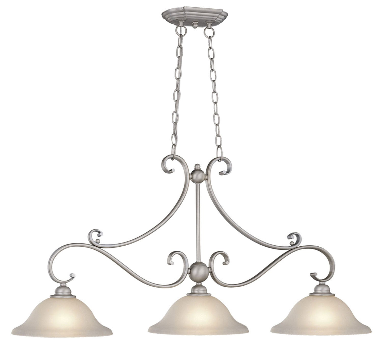 Vaxcel - PD35413BN - Three Light Linear Chandelier - Monrovia - Brushed Nickel