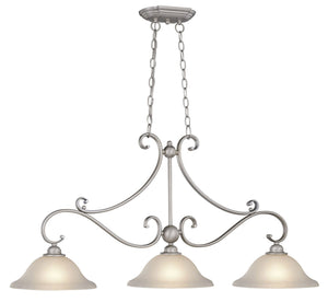 Vaxcel - PD35413BN - Three Light Linear Chandelier - Monrovia - Brushed Nickel