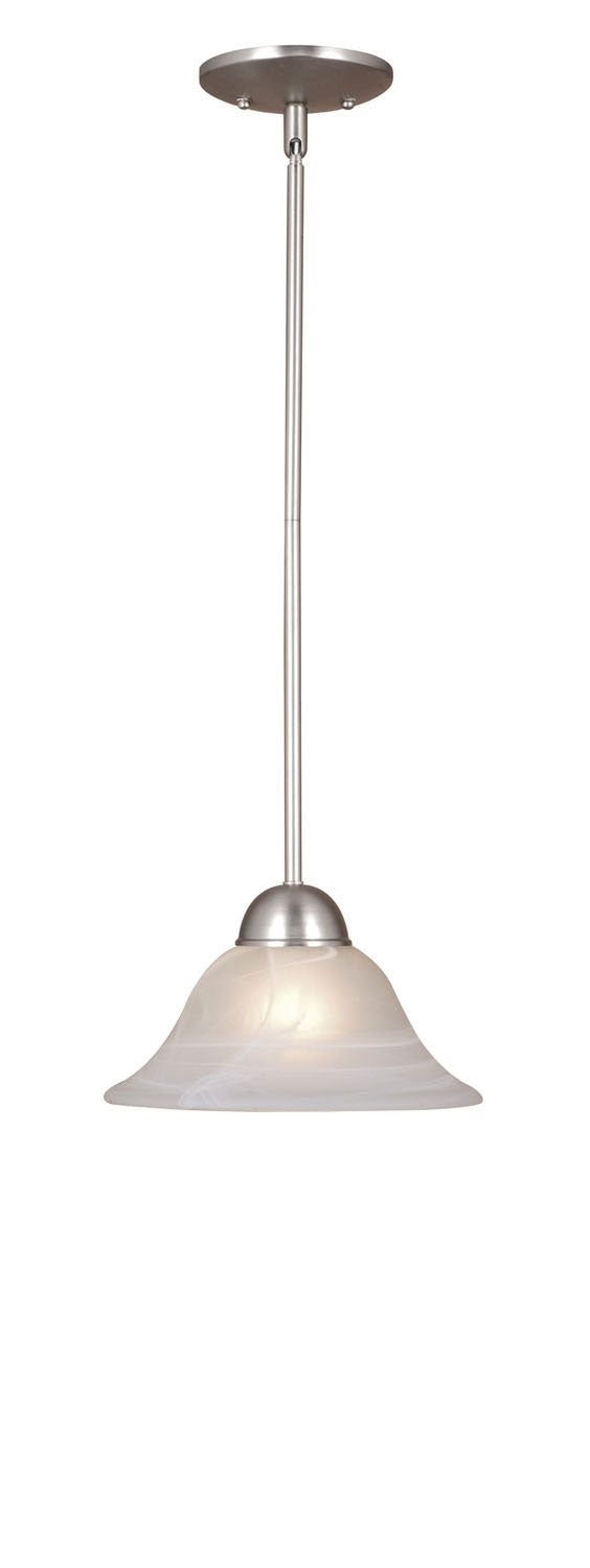 Vaxcel - PD5024BN - One Light Mini Pendant - Da Vinci - Brushed Nickel