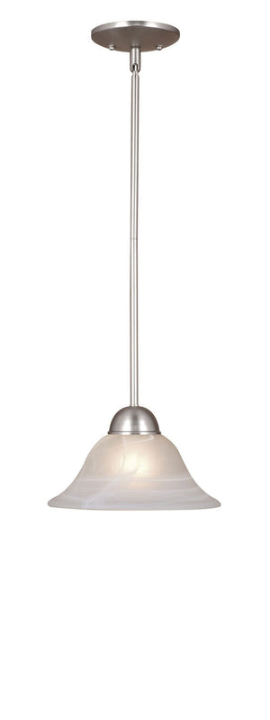 Vaxcel - PD5024BN - One Light Mini Pendant - Da Vinci - Brushed Nickel