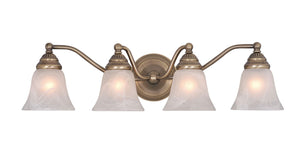 Vaxcel - VL35124A - Four Light Vanity - Standford - Antique Brass