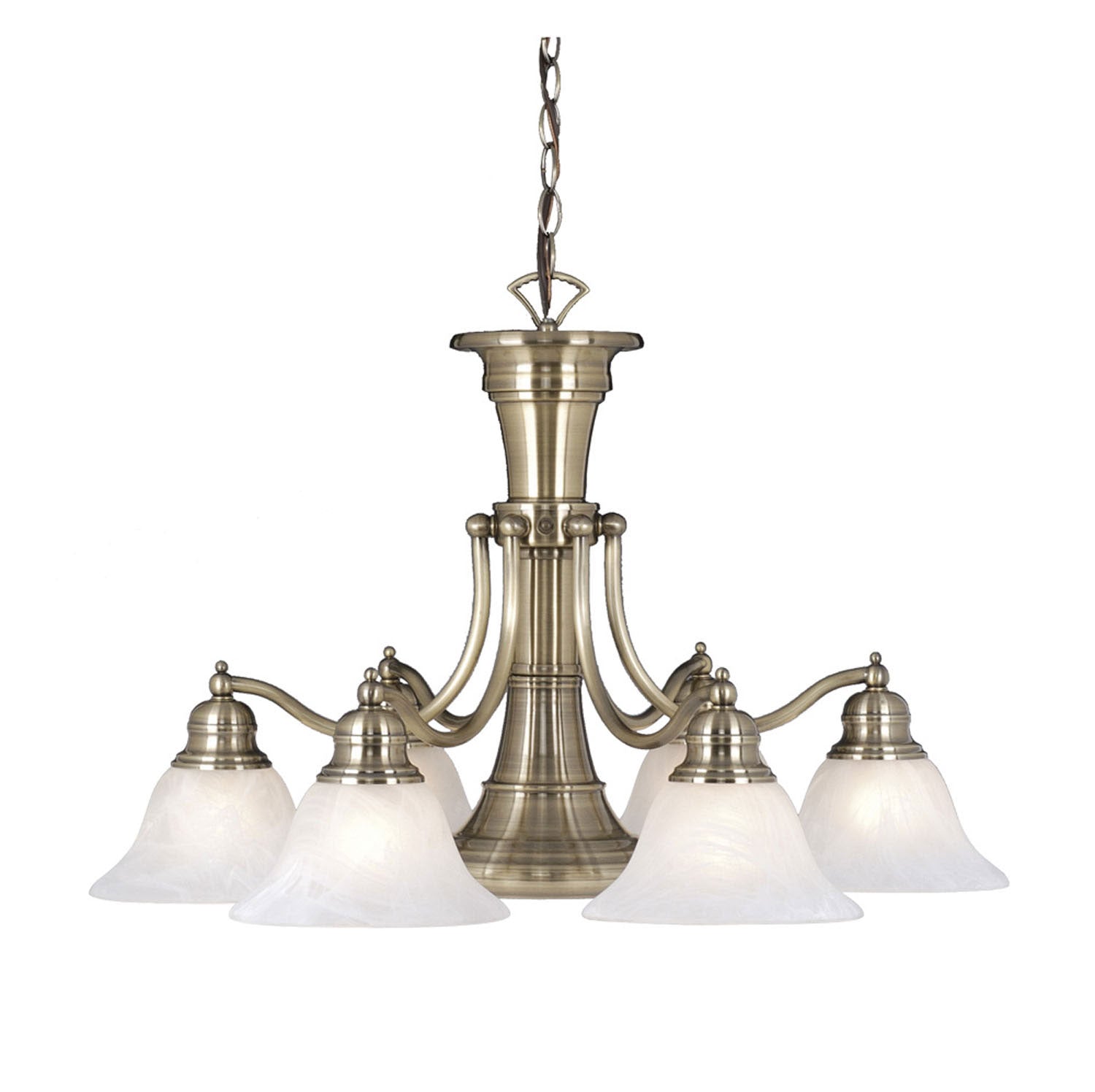 Vaxcel - CH30307A - Seven Light Chandelier - Standford - Antique Brass