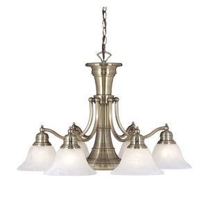 Vaxcel - CH30307A - Seven Light Chandelier - Standford - Antique Brass