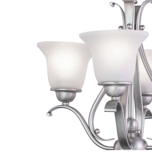 Vaxcel - CH35404BN - Four Light Mini Chandelier or Semi Flush - Monrovia - Brushed Nickel