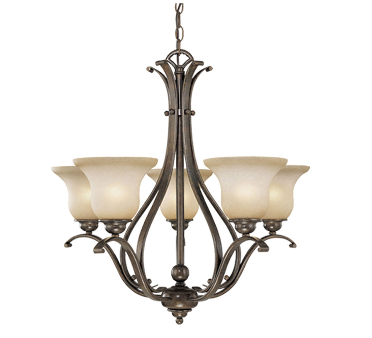 Vaxcel - CH35405RBZ/B - Five Light Chandelier - Monrovia - Royal Bronze