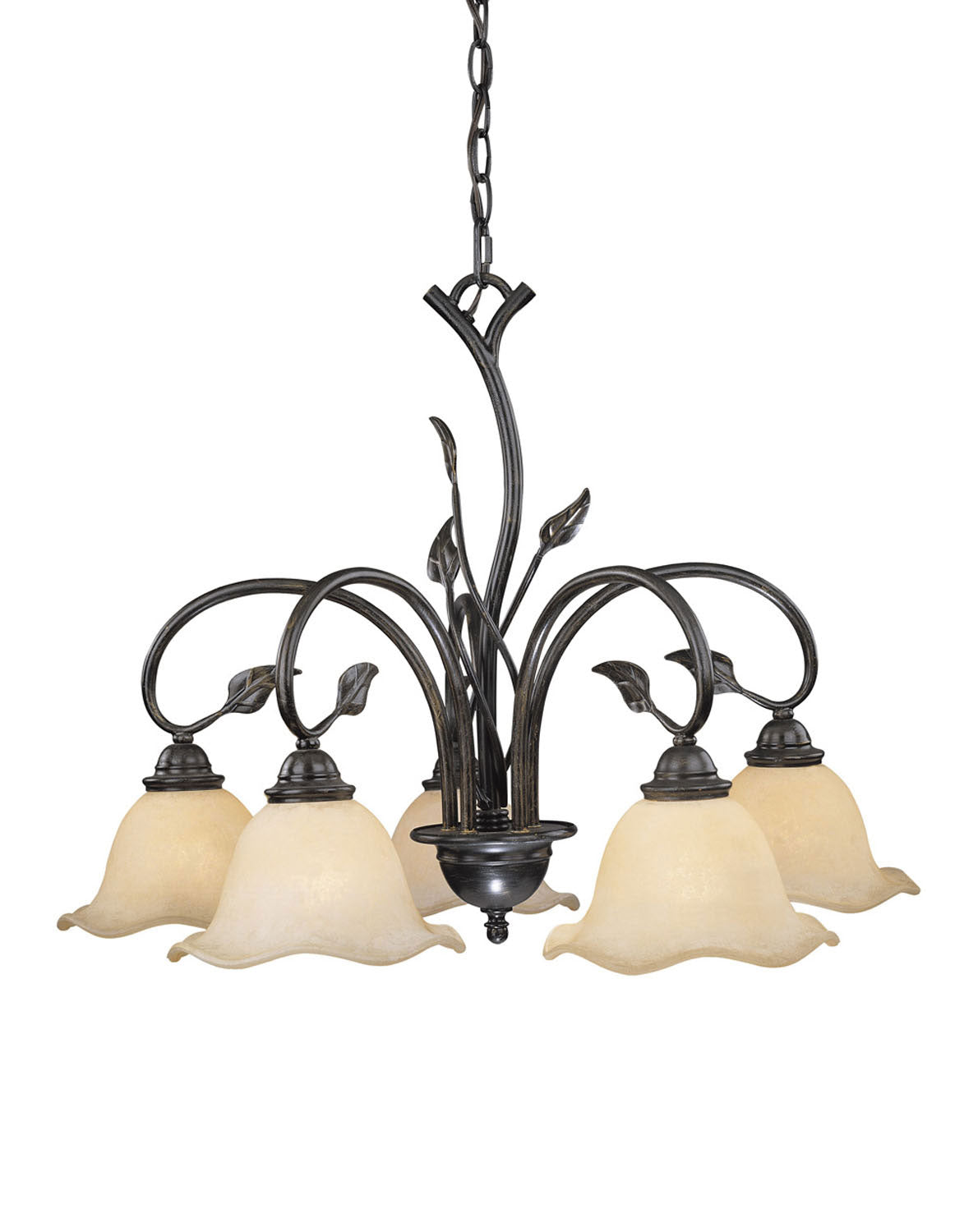 Vaxcel - CH38805OL - Five Light Chandelier - Vine - Oil Shale