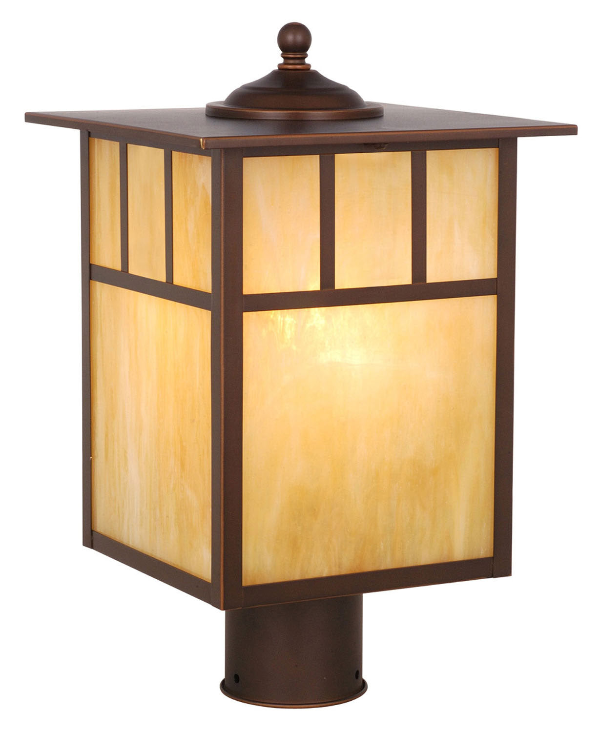 Vaxcel - OP37295BBZ - One Light Outdoor Post Mount - Mission - Burnished Bronze