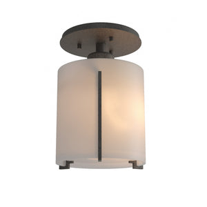 Hubbardton Forge - 123775-SKT-20-GG0140 - One Light Semi-Flush Mount - Exos Glass - Natural Iron