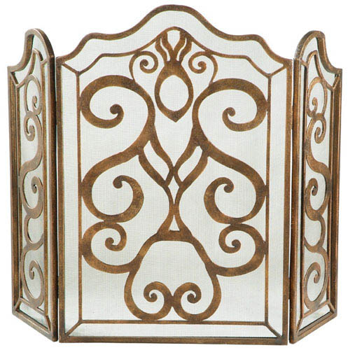 Ambella Home - 05133-460-001 - 3-Panel Fireplace Screen - Tiger Lily - tbd