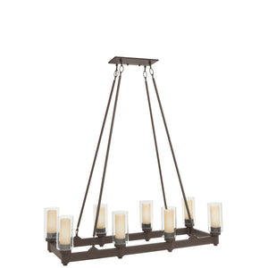 Kichler - 2943OZ - Eight Light Linear Chandelier - Circolo - Olde Bronze