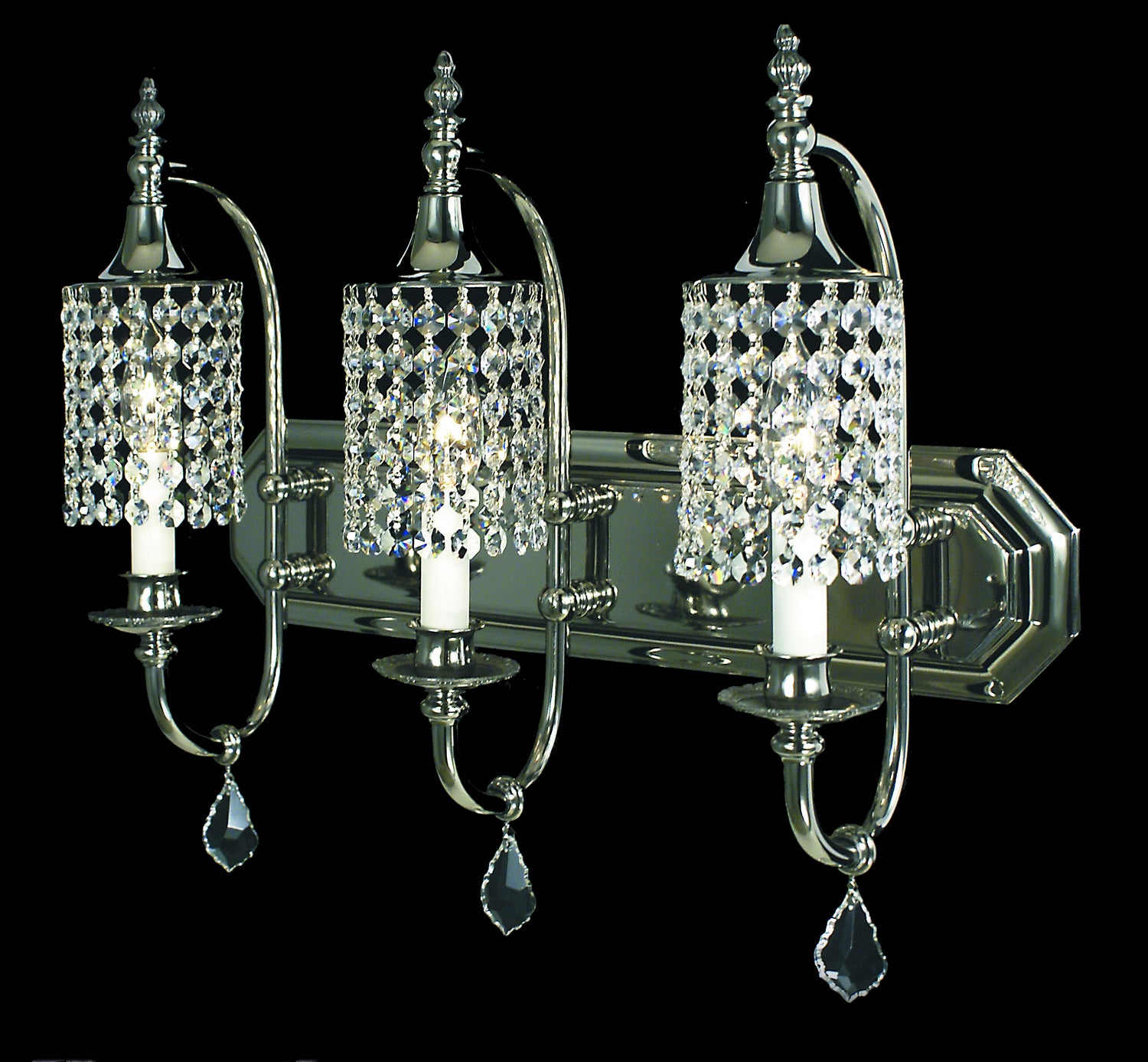 Framburg - 2049 PS - Three Light Chandelier - Princessa - Polished Silver