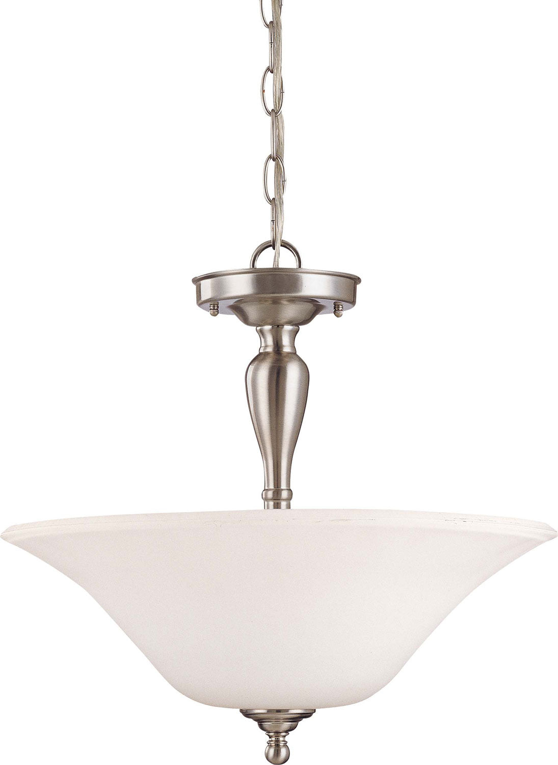 Nuvo Lighting - 60-1827 - Three Light Semi Flush Mount - Dupont - Brushed Nickel