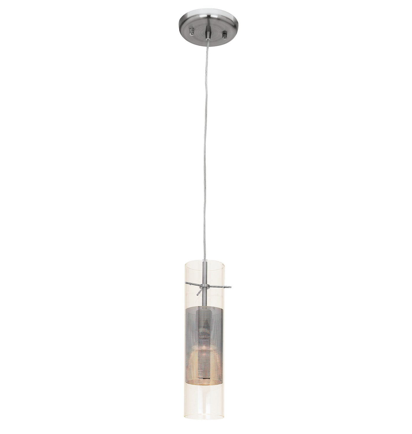 Access - 50525-BS/CLM - One Light Pendant - Spartan - Brushed Steel