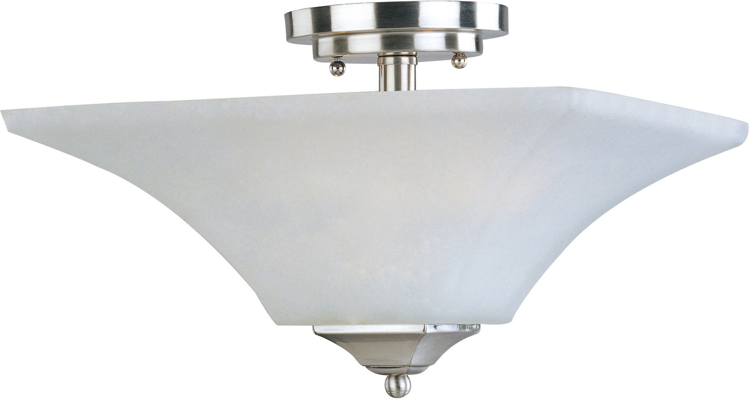 Maxim - 20091FTSN - Two Light Semi-Flush Mount - Aurora - Satin Nickel