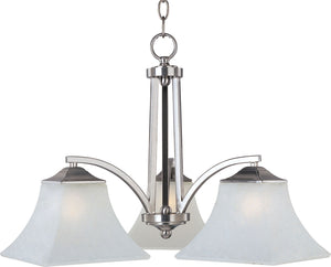 Maxim - 20094FTSN - Three Light Chandelier - Aurora - Satin Nickel