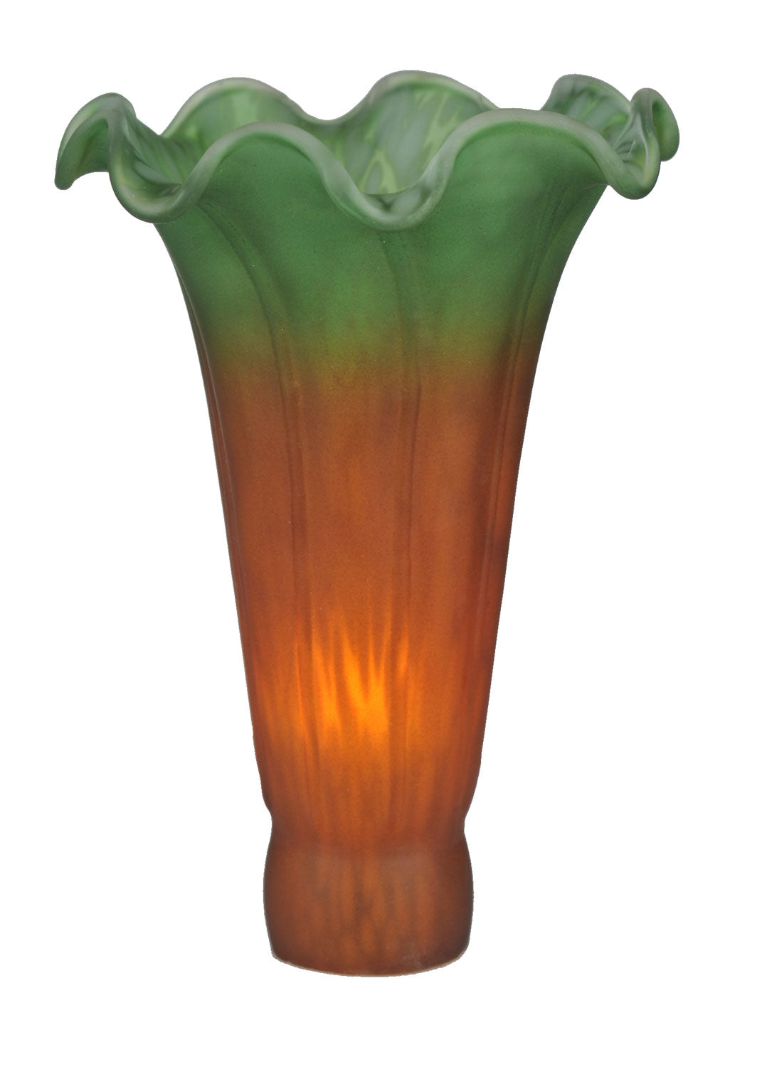 Meyda Tiffany - 10174 - Shade - Amber/Green Pond Lily - Amber